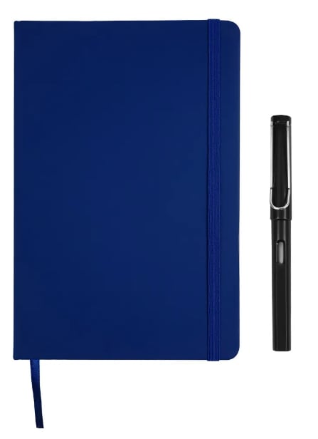 Set Elegante De Libreta Xtellar En Poliuretano Y Bolígrafo De Alta Calidad $549