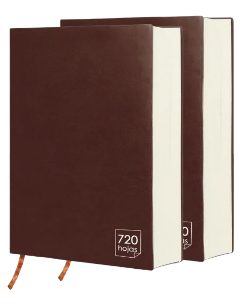 Foto 2 pulgar | Xtellar Set De 2 Cuadernos Exclusivos Para Dibujo Y Notas  720 Páginas  Cuero Pu Impermeable