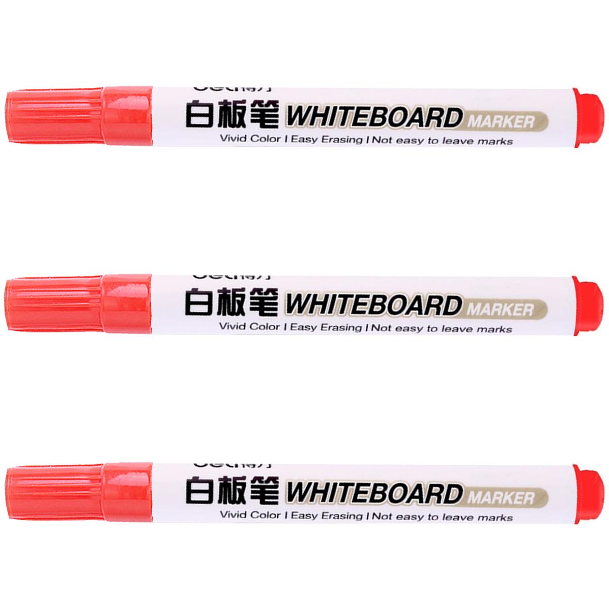 Plumón para Pizarrón Office Supply Mxmry-003 3 Piezas Rojo