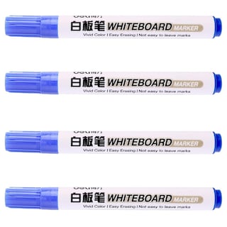Foto 2 | Plumón para Pizarrón Office Supply Mxmrx-004 4 Piezas Azul