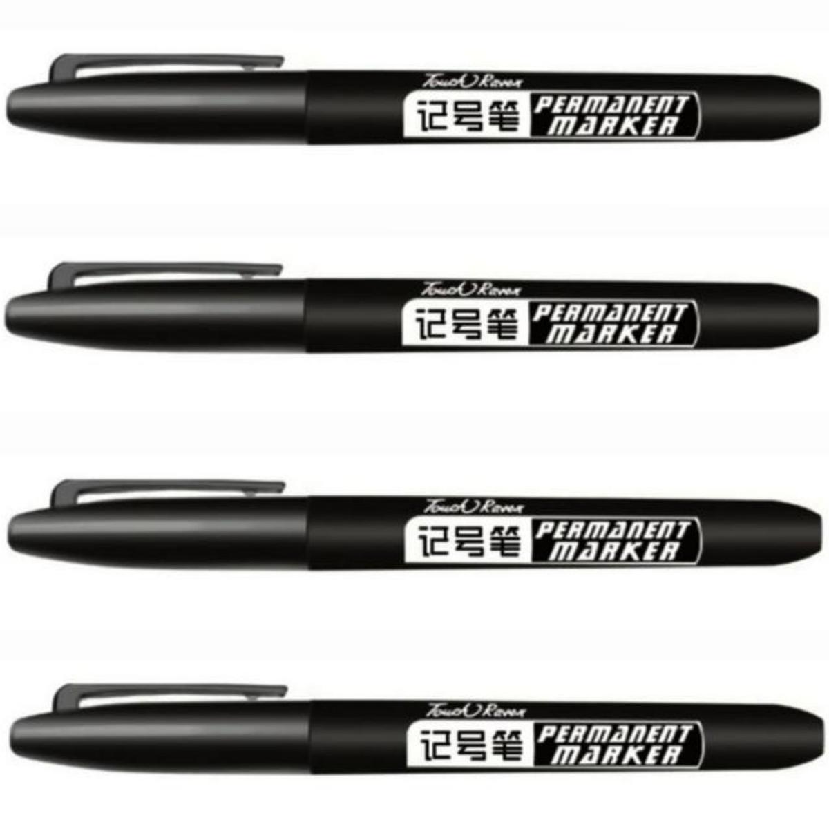 Foto 1 | Marcador Permanente Office Supply MXSDB-004 Negro 4 Piezas
