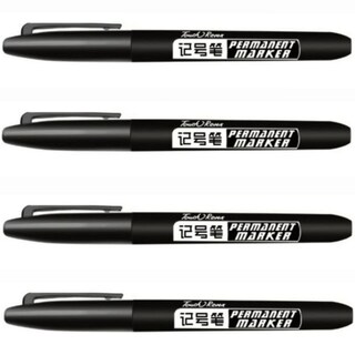 Foto 2 | Marcador Permanente Office Supply MXSDB-004 Negro 4 Piezas