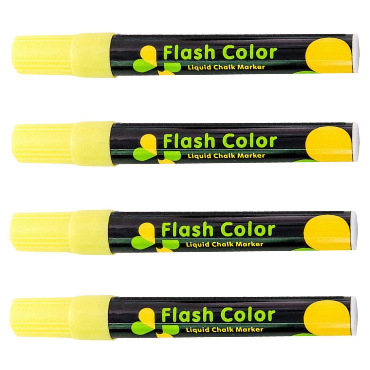 Foto 1 | Marcadores Office Supply Mxwye-004 color Amarillo Neón 4 Piezas