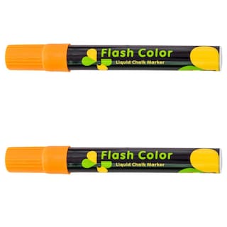 Foto 2 | Marcadores Office Supply Mxmqo-002 color Naranja Neón 2 Piezas