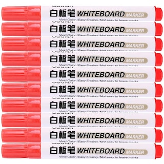 Foto 2 | Plumón para Pizarrón Office Supply Mxmry-006 10 Piezas Rojo