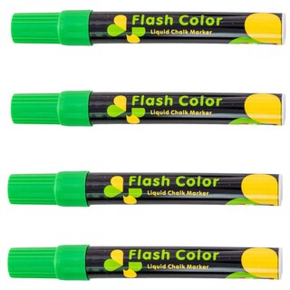 Foto 1 | Marcadores Office Supply Mxmqg-004 color Verde Neón 4 Piezas