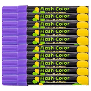Foto 1 | Marcadores Office Supply Mxkup-006 color Morado Neón 10 Piezas
