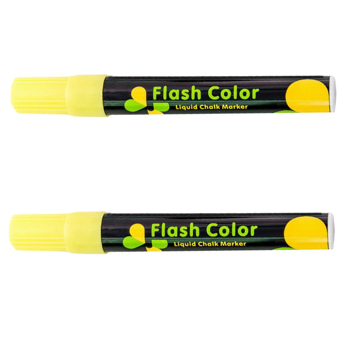 Foto 2 pulgar | Marcadores Office Supply Mxwye-002 color Amarillo Neón 2 Piezas