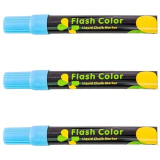Foto 2 | Marcadores Office Supply Mxmnj003 color Azul Neón 3 Piezas