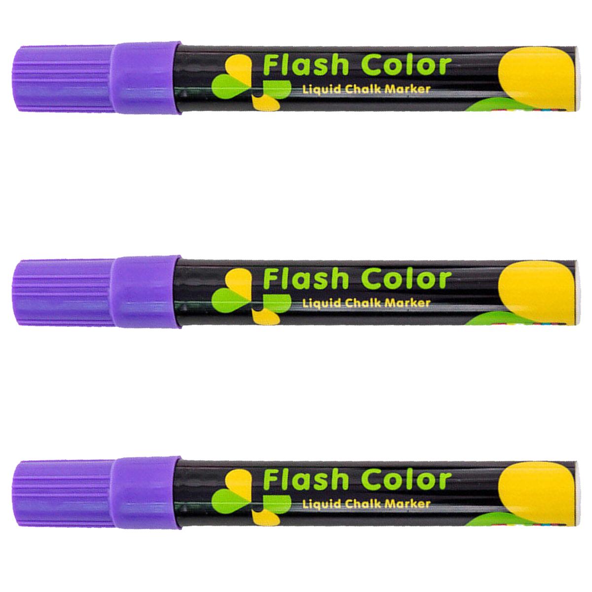 Plumón para Pizarra Vidrio Office Supply Mxkup-003 3 piezas Morado Neón