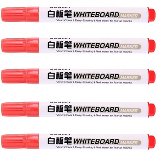 Foto 1 | Plumón para Pizarrón Office Supply Mxmry-005 5 Piezas Rojo