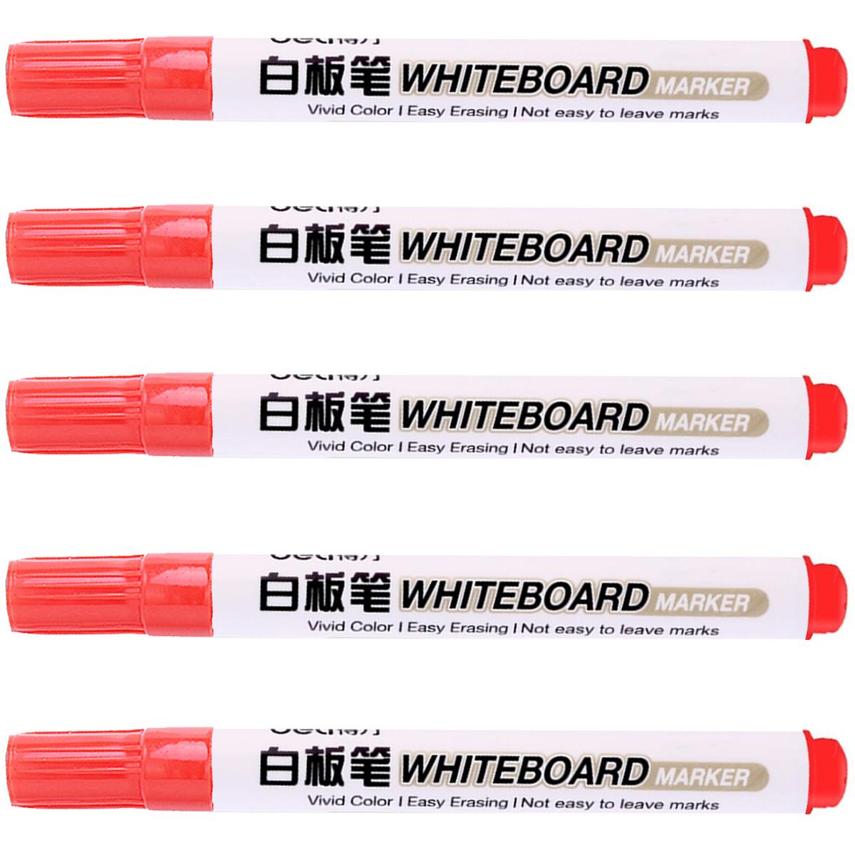 Foto 3 pulgar | Plumón para Pizarrón Office Supply Mxmry-005 5 Piezas Rojo