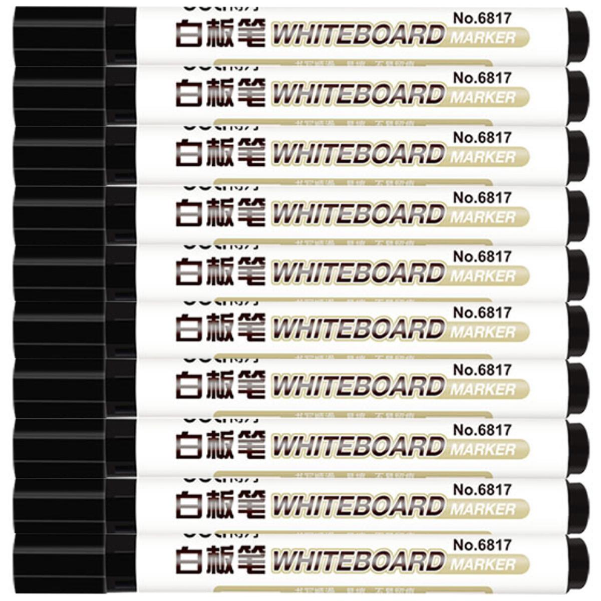 Plumón para Pizarrón Office Supply Mxmrg-006 10 Piezas Negro