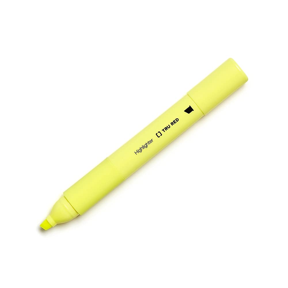 Foto 2 pulgar | Iluminador De Tanque Staples Tru Red Con Punta Cincelada, Color Amarillo, Docena - Venta Internacional.