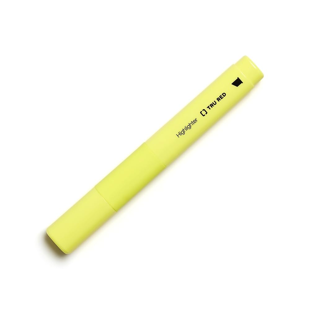 Foto 3 pulgar | Iluminador De Tanque Staples Tru Red Con Punta Cincelada, Color Amarillo, Docena - Venta Internacional.
