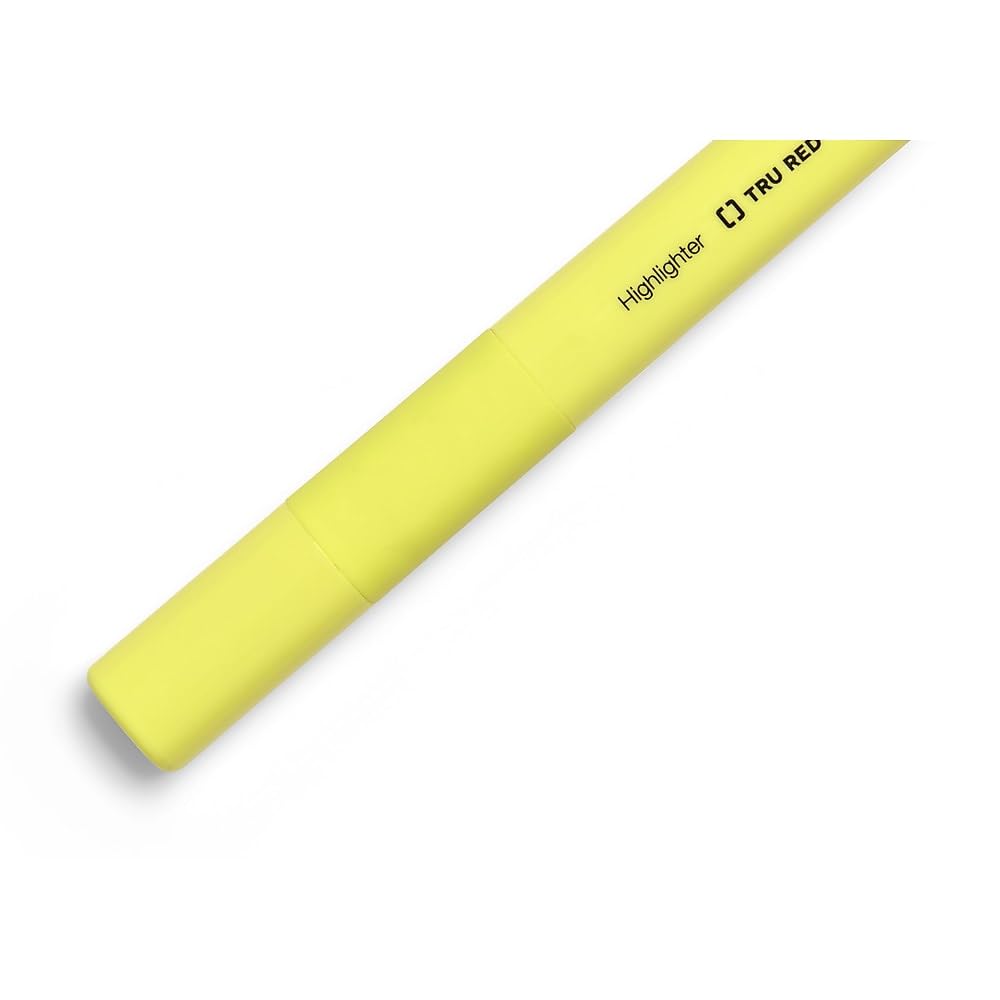 Foto 4 pulgar | Iluminador De Tanque Staples Tru Red Con Punta Cincelada, Color Amarillo, Docena - Venta Internacional.
