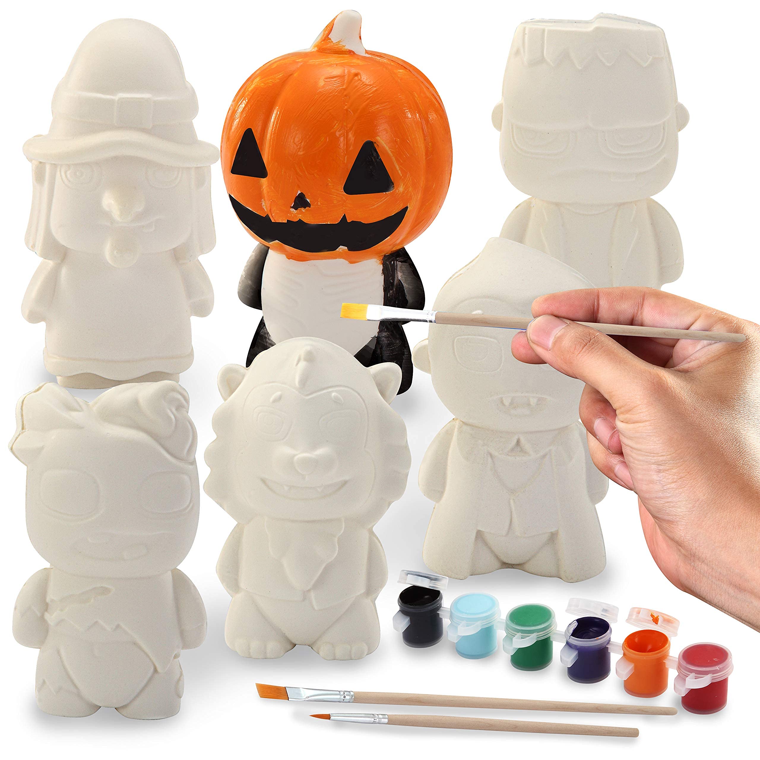 Foto 4 pulgar | Juego De Manualidades Para Colorear Joyin Halloween Squishy Toys Con 6 Caracteres - Venta Internacional.