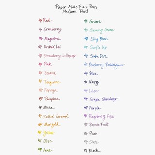 Foto 4 | Pen Paper Mate Flair Point-guard, Punta Porosa, 0,7 Mm, Negro, 12 Unidades - Venta Internacional.