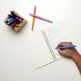 Foto 6 | Pen Paper Mate Flair Point-guard, Punta Porosa, 0,7 Mm, Negro, 12 Unidades - Venta Internacional.