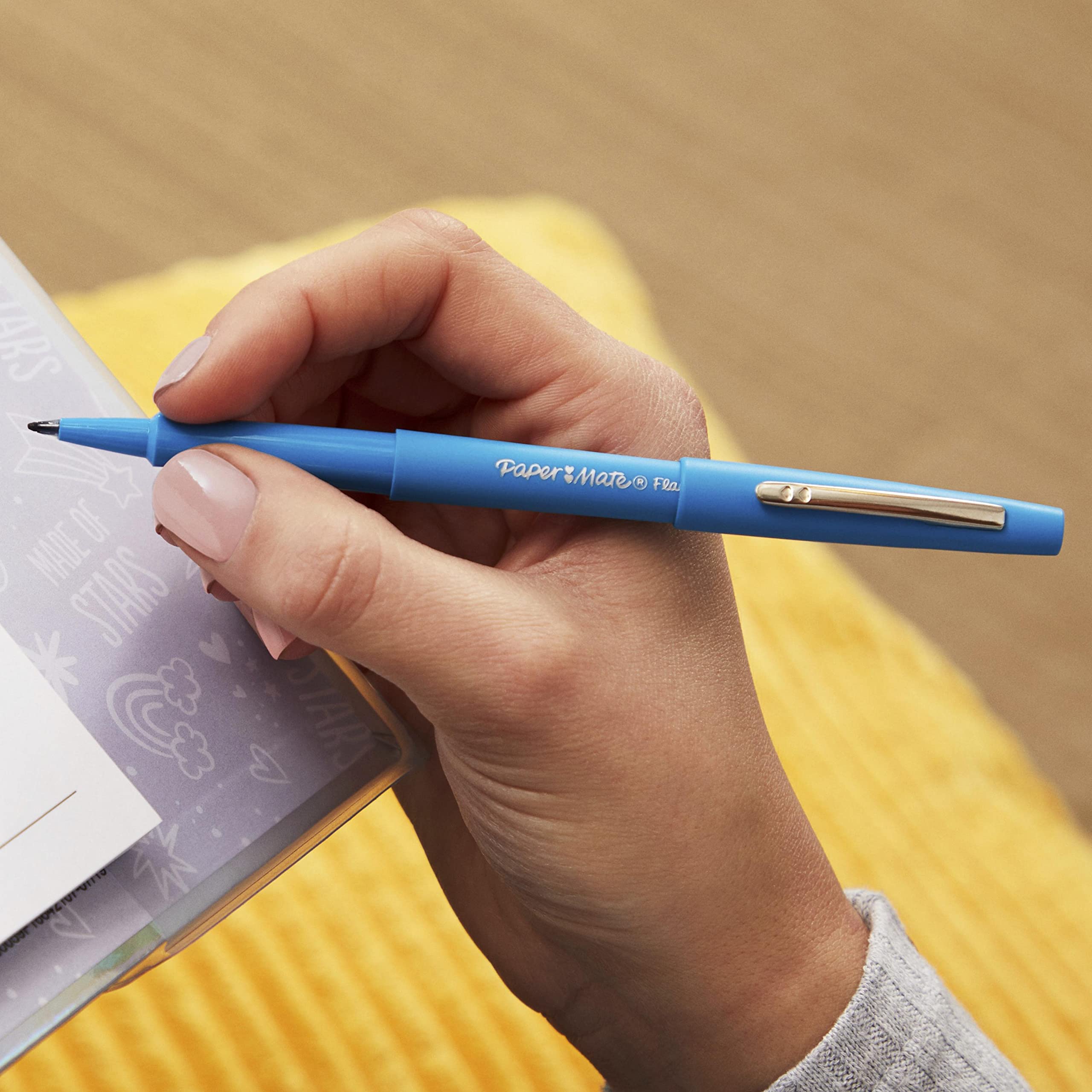 Foto 8 pulgar | Pen Paper Mate Flair Point-guard, Punta Porosa, 0,7 Mm, Negro, 12 Unidades - Venta Internacional.