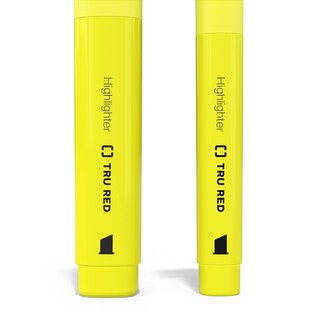 Foto 7 | Iluminador Staples Tru Red Pocket Con Empuñadura Y Punta Cincelada, Amarillo, Paquete De 36 - Venta Internacional.
