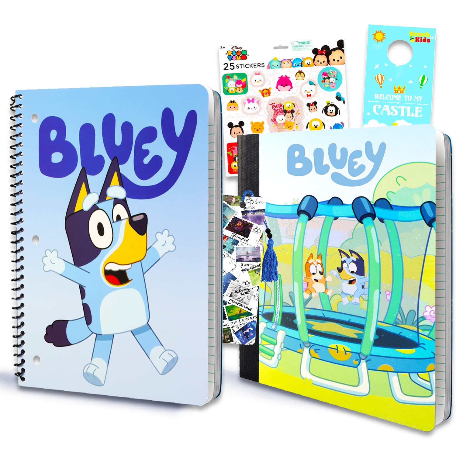 Set De Pegatinas Bluey Journal Composition Para Cuaderno - Venta Internacional.