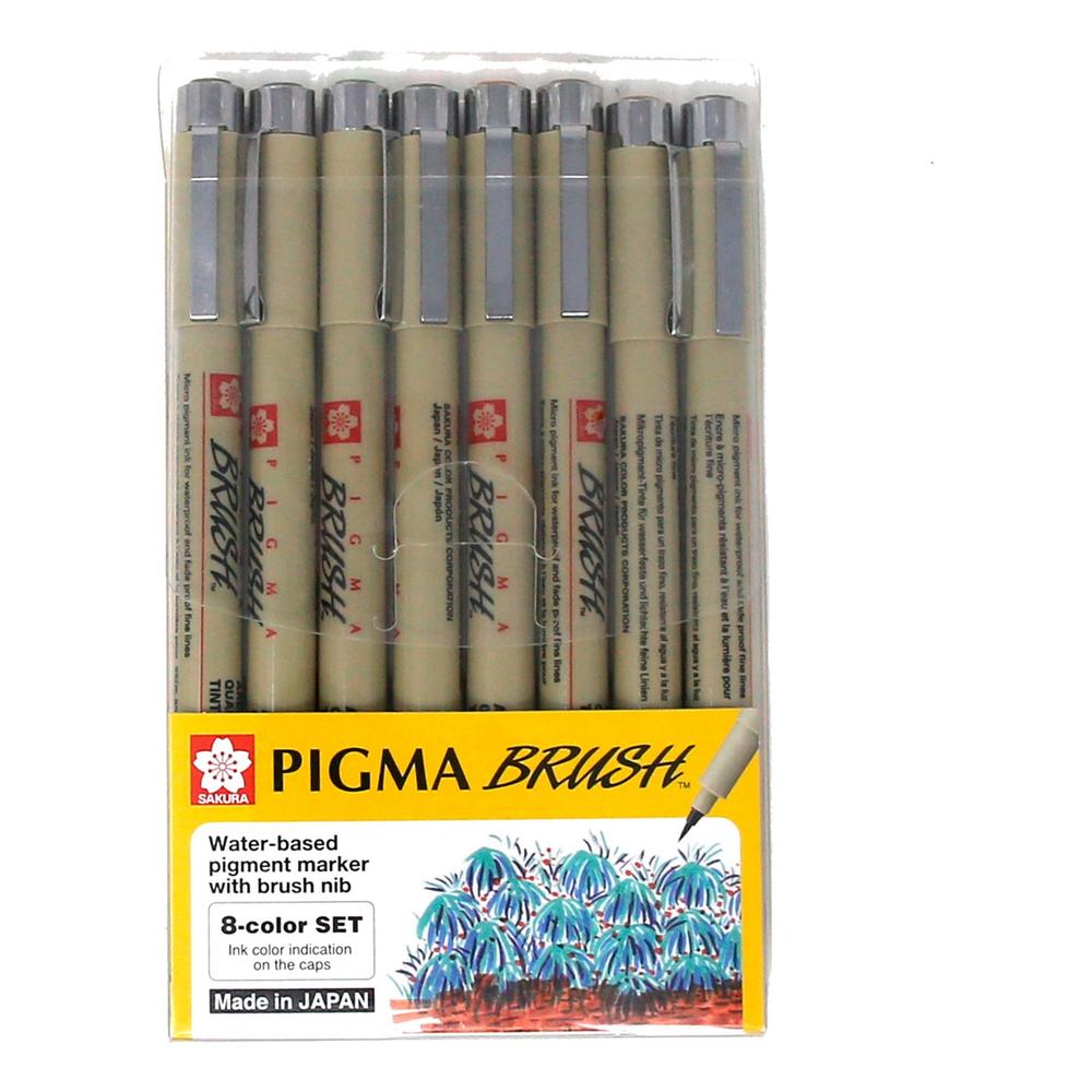 Marcadores Sakura Pigma Micron Dibujo Sakura 8 Colores