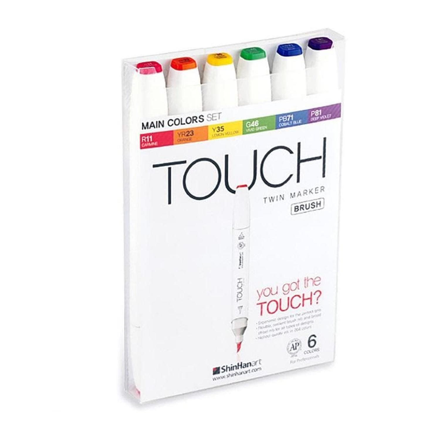 Set Básicos Con 6 Marcadores Brush No. 613 Shin Han