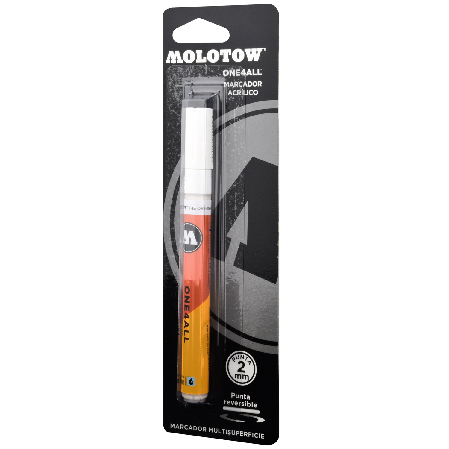 Foto 3 pulgar | Blister Con Marcador 2mm Signal White Molotow