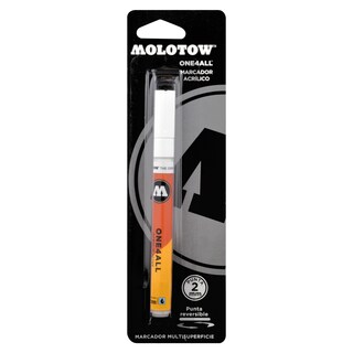 Foto 4 | Blister Con Marcador 2mm Signal White Molotow