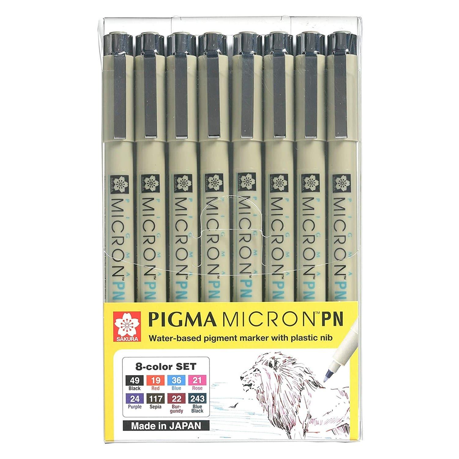 Foto 2 pulgar | Estuche Pigma Micron Pncon 8 Marcadores De Color Sakura