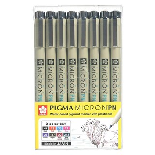 Foto 1 | Estuche Pigma Micron Pncon 8 Marcadores De Color Sakura