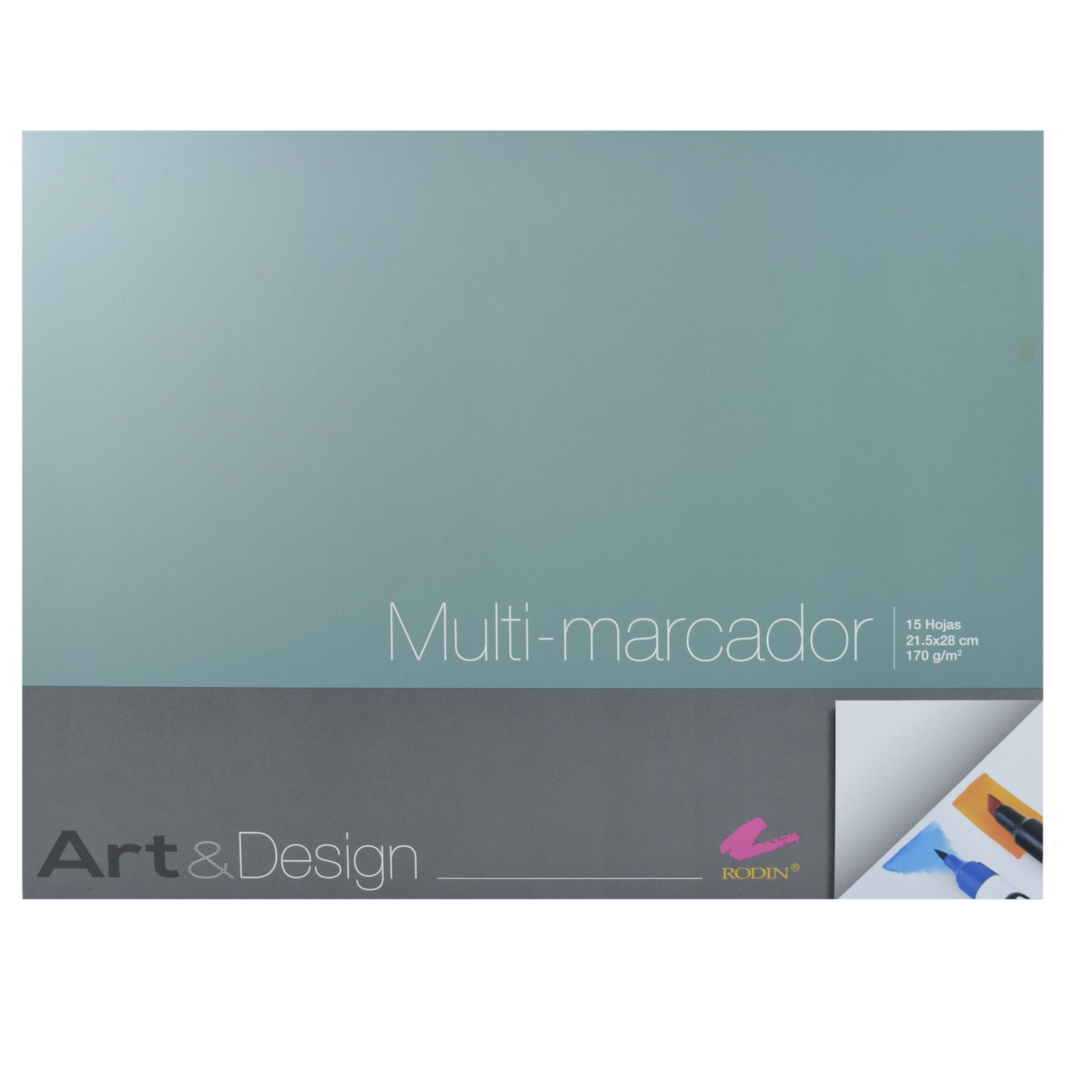 Block Multimarcador 170g 15 Hojas 21.5x28cm Rodin
