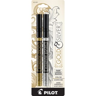 Foto 1 | Marcadores de Pintura Pilot Metallic Permanente Dorado y Plateado - Venta Internacional