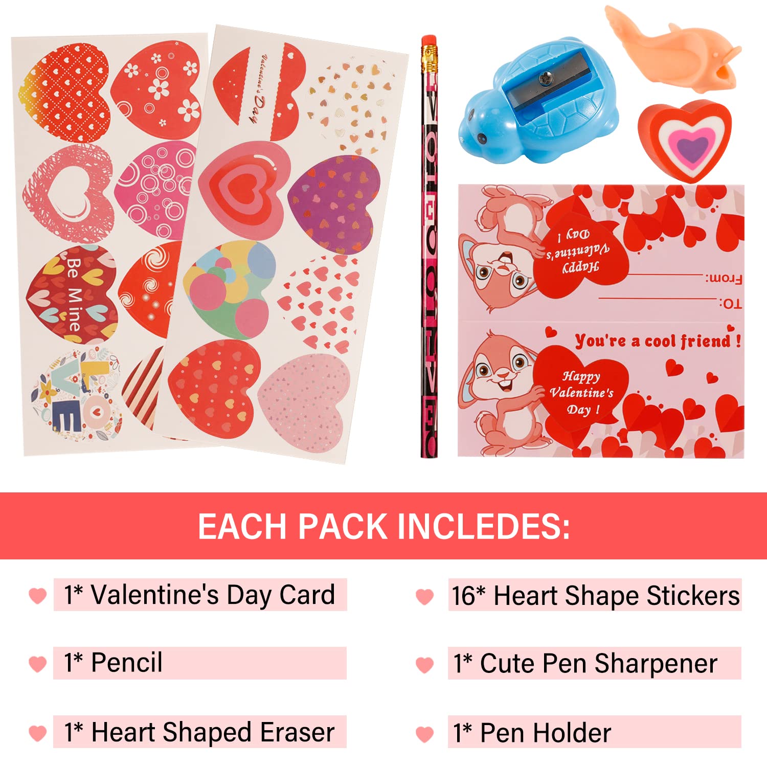 Foto 5 pulgar | Kit De Papelería Para Niños Con Una Excelente Relación Calidad-precio Para El Día De San Valentín - Venta Internaci