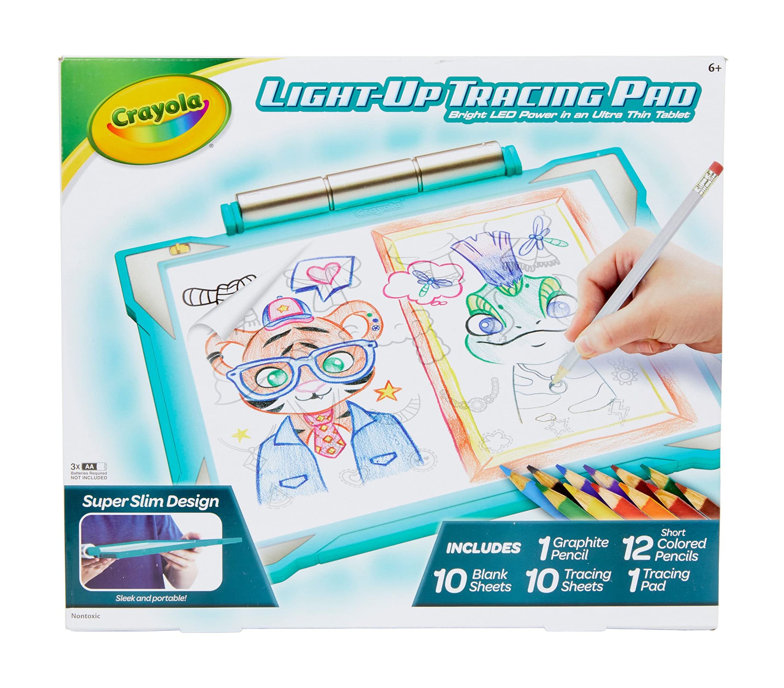 Bloc De Dibujo Crayola Light Up Teal Con Lápiz Y 22 Hojas Para Más De 6 - Venta Internacional.