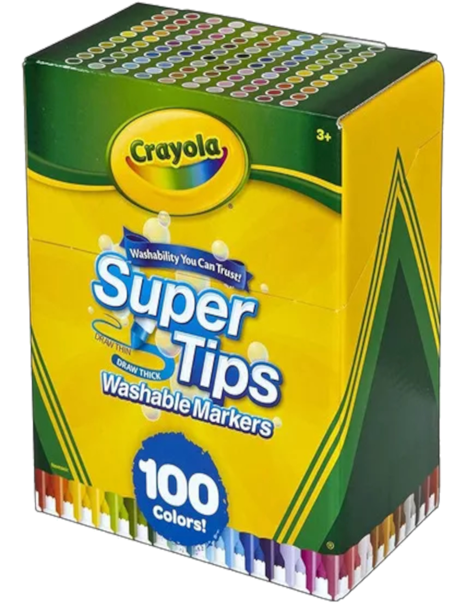 Foto 4 pulgar | 100 Plumones Super Tips Crayola + Gratis Termo Güish De Regalo