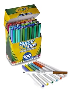 Foto 4 | 100 Plumones Super Tips Crayola + Gratis Termo Güish De Regalo