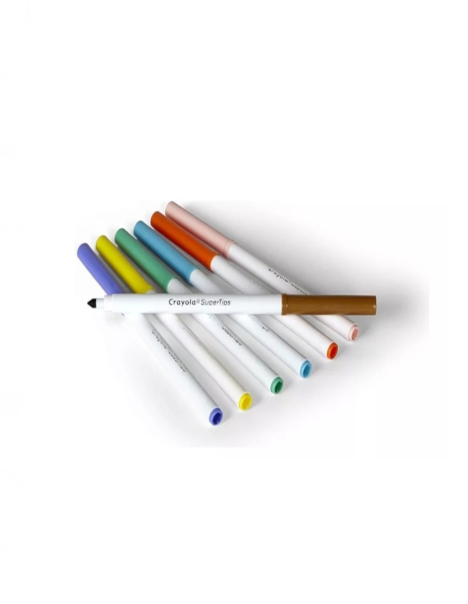 Foto 6 pulgar | 100 Plumones Super Tips Crayola + Gratis Termo Güish De Regalo
