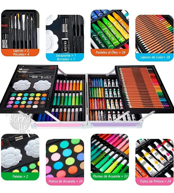 Foto 4 pulgar | Xtellar Set De Arte Profesional Unicorns And Rainbows Plegable