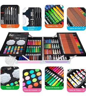 Foto 3 | Xtellar Set De Arte Profesional Unicorns And Rainbows Plegable