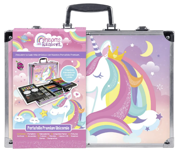 Foto 5 pulgar | Xtellar Set De Arte Profesional Unicorns And Rainbows Plegable