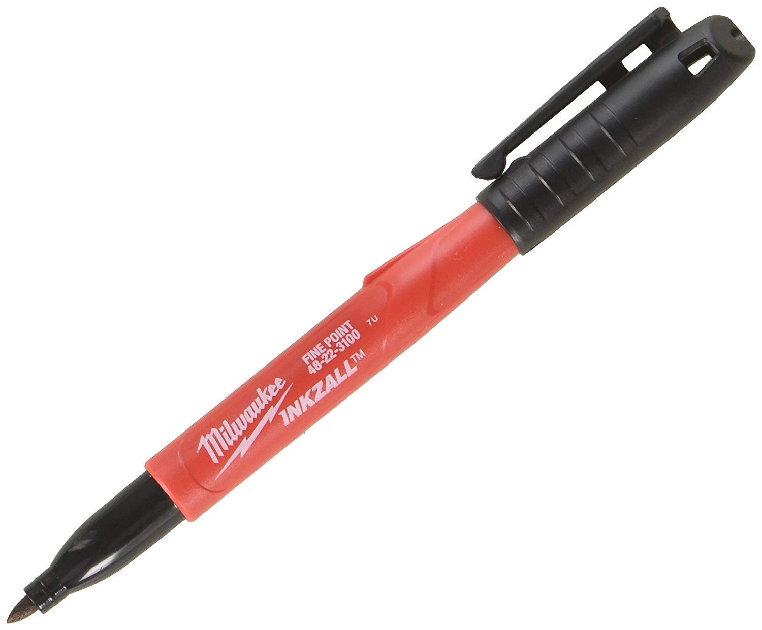 Foto 2 pulgar | Rotulador Permanente Inkzall Jobsite De Punta Fina Milwaukee 48-22-3100, Color Negro (paquete De 24) - Venta Internac