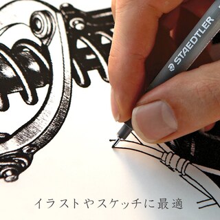 Foto 5 | Marker Staedtler Pigment Liner 308, Negro, 1,0 Mm - Venta Internacional.