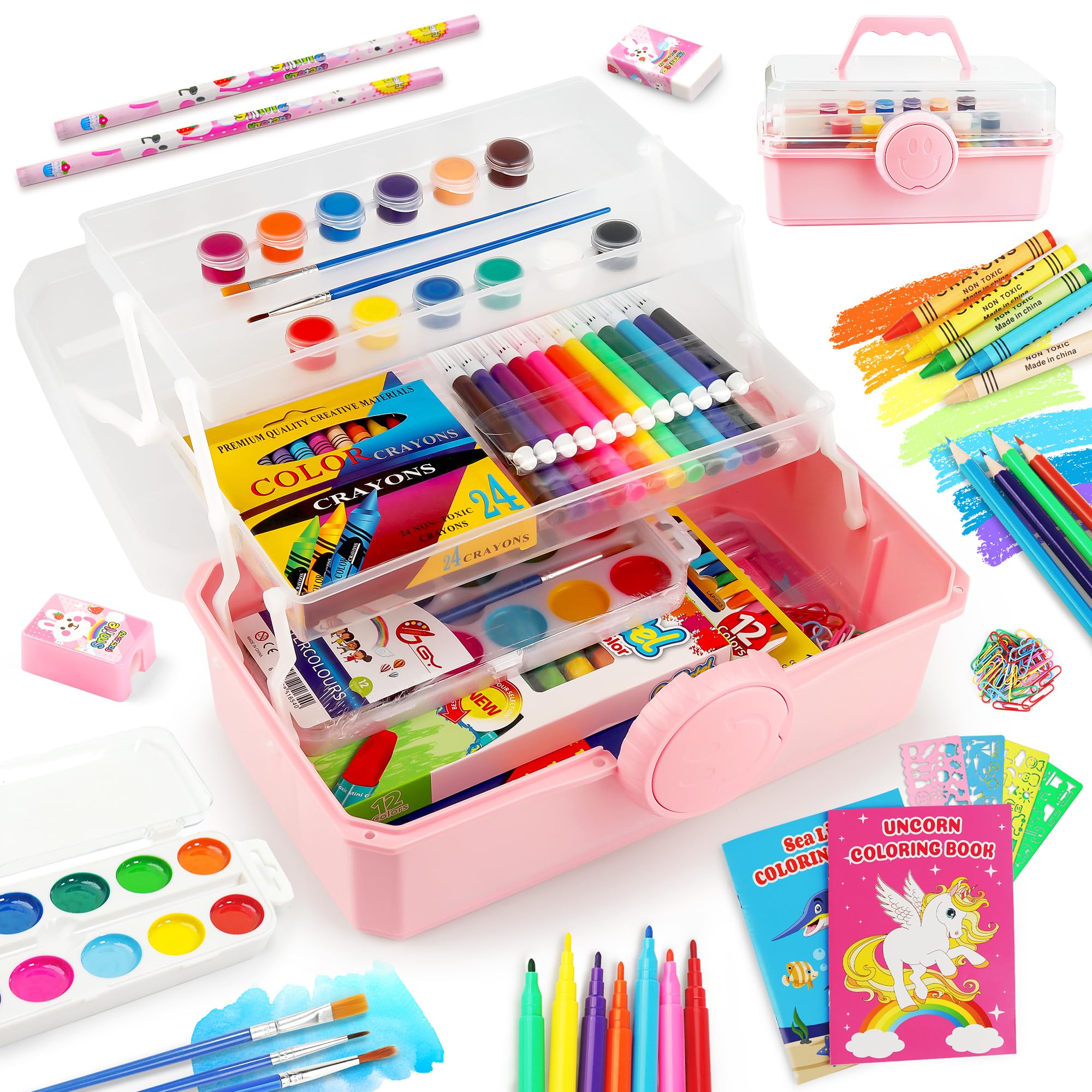 Foto 1 | Set De Artículos De Arte D-fantix 187 Piezas Con Almacenamiento Para Niños De 3 A 12 Años - Venta Internacional.