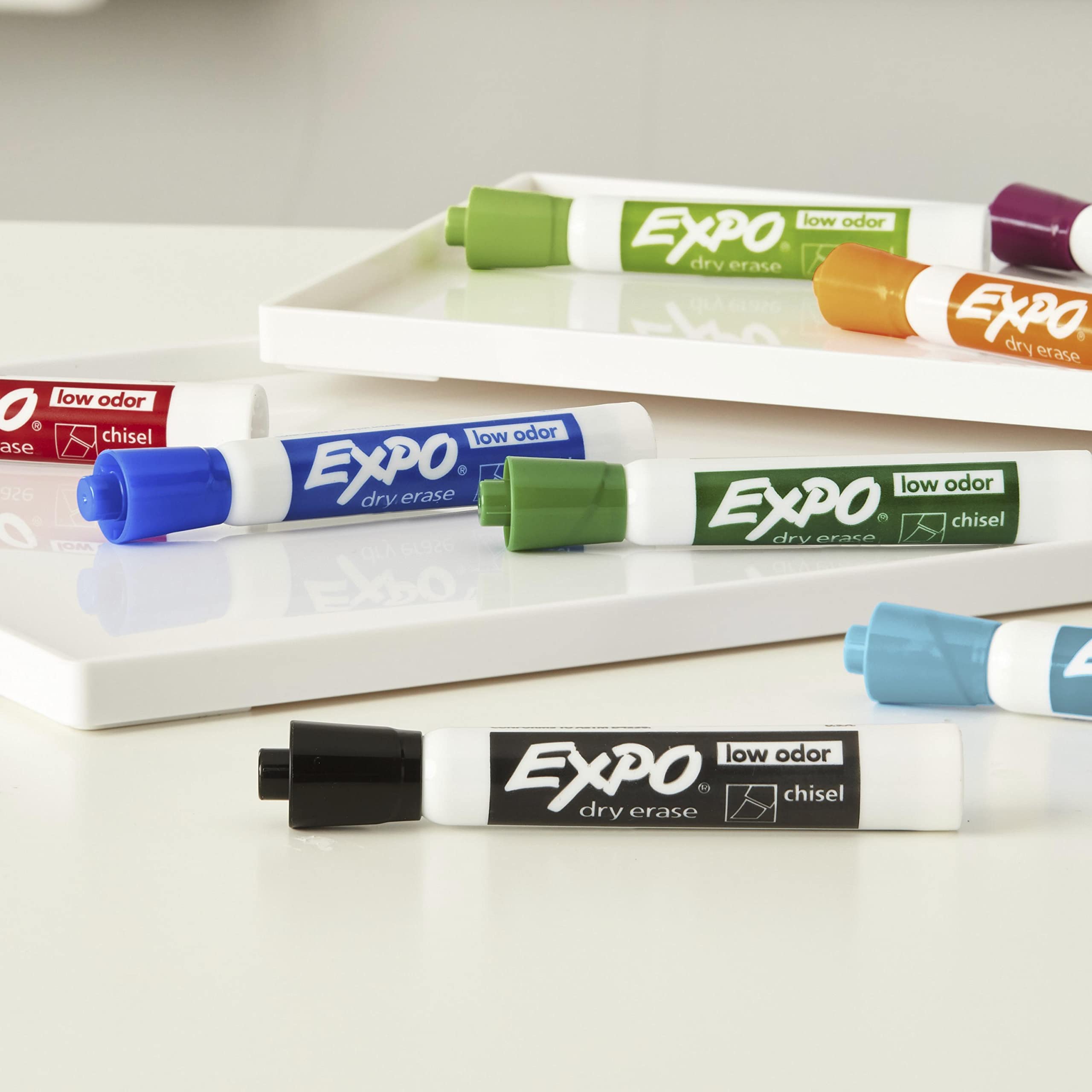 Foto 6 | Rotuladores De Borrado En Seco Expo Con Punta Cincelada, 36 Unidades, Color Negro - Venta Internacional.
