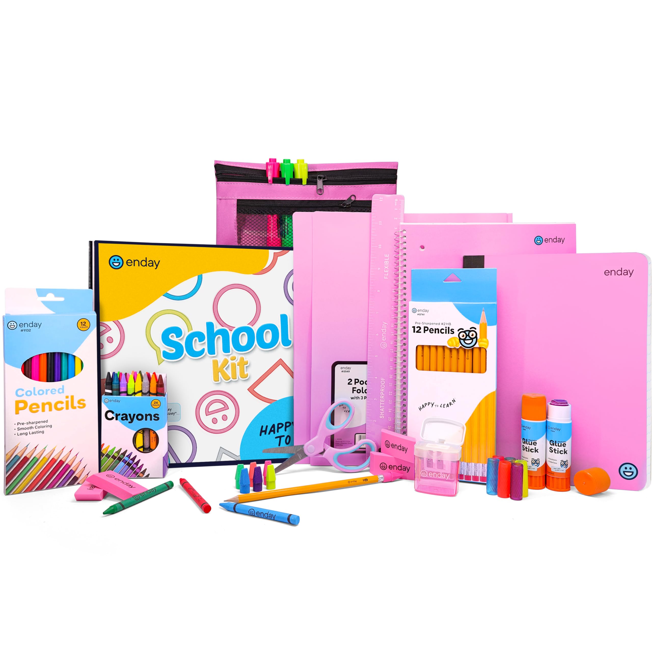 Foto 2 pulgar | Set De Útiles Escolares Enday Back To School Para Niños De K-5 - Venta Internacional.
