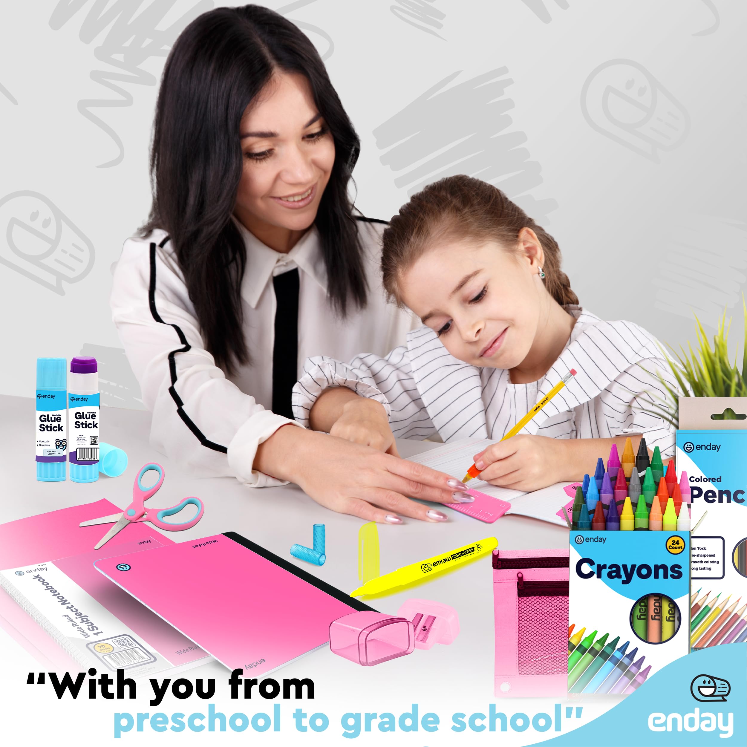 Foto 4 pulgar | Set De Útiles Escolares Enday Back To School Para Niños De K-5 - Venta Internacional.