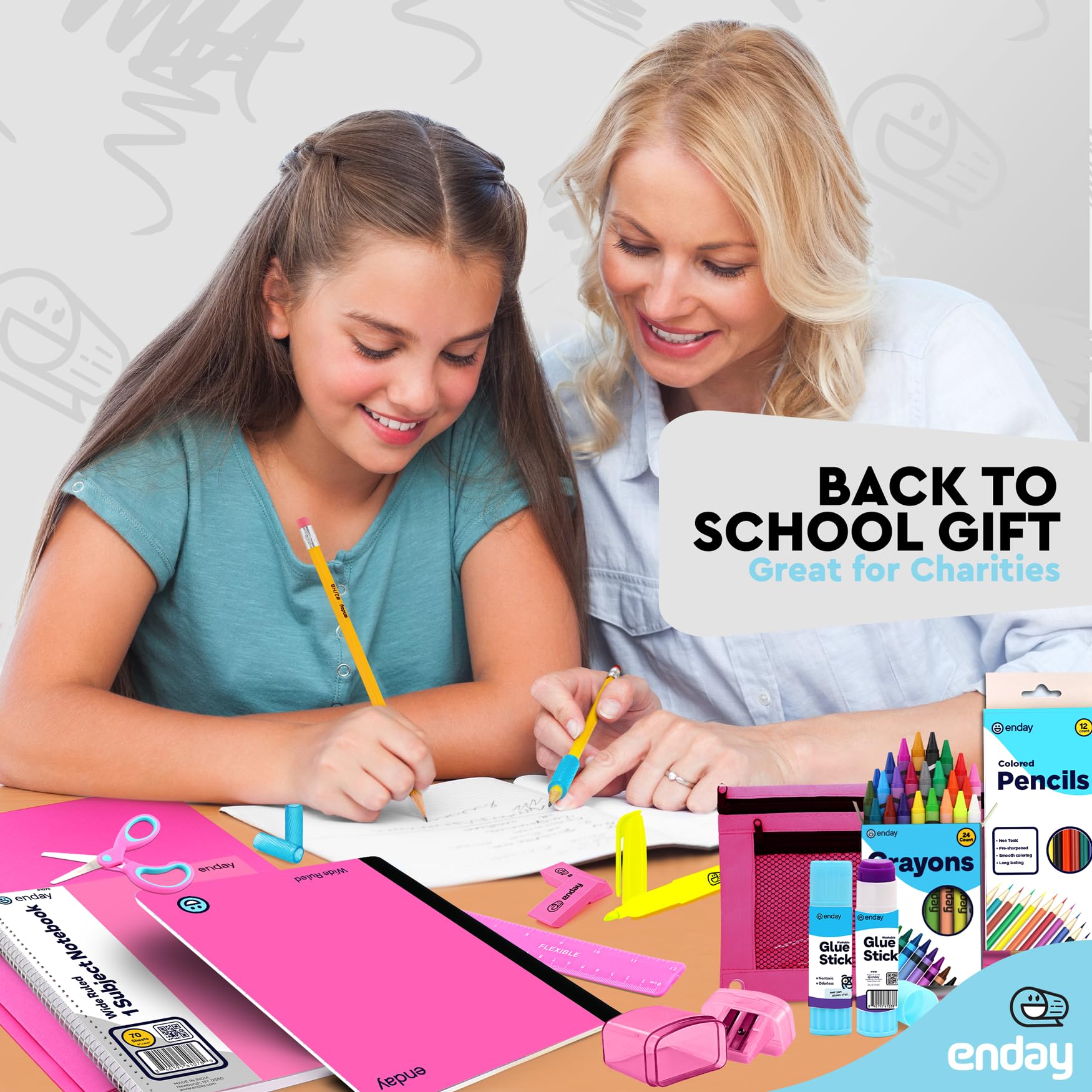 Foto 7 pulgar | Set De Útiles Escolares Enday Back To School Para Niños De K-5 - Venta Internacional.