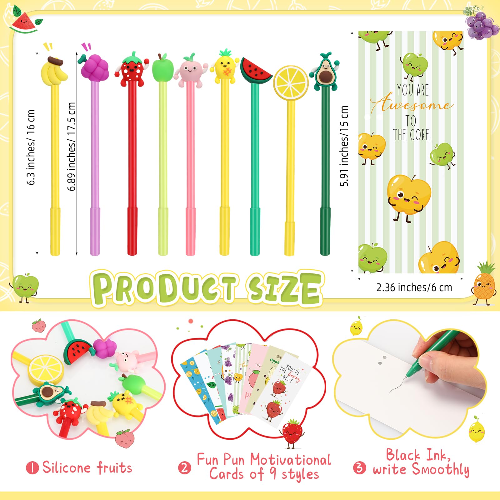 Foto 3 | Set De Regalo Spakon 36 Bolígrafos Inspiradores Con Divertidas Tarjetas Y Bolsas - Venta Internacional.